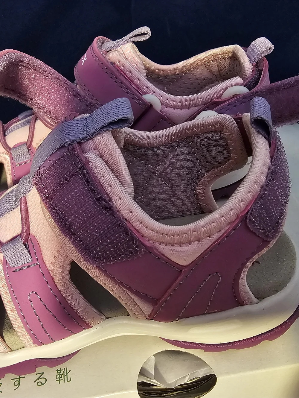 Geox Purple Pink Kids Sandals